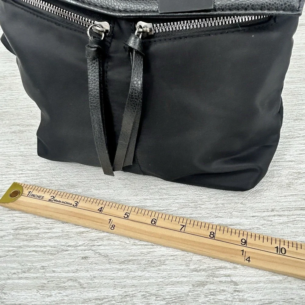 Botkier New York Black Nylon Backpack Zip Pockets Tassel Adjustable Straps